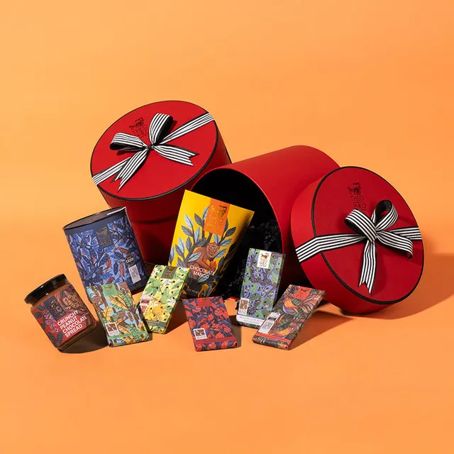 Theo & Philo Hat Box Joy cofanetto 5 tavolette e mango 45 g