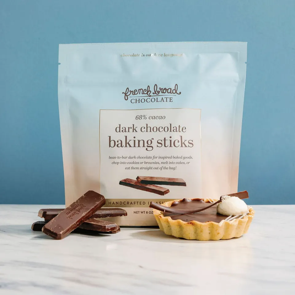 French Broad Baking 68% bastoncini fondente 226g