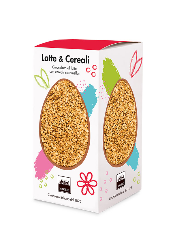 Cioccolato Maglio Pasqua Uovo Latte e Cereali con Sorpresa