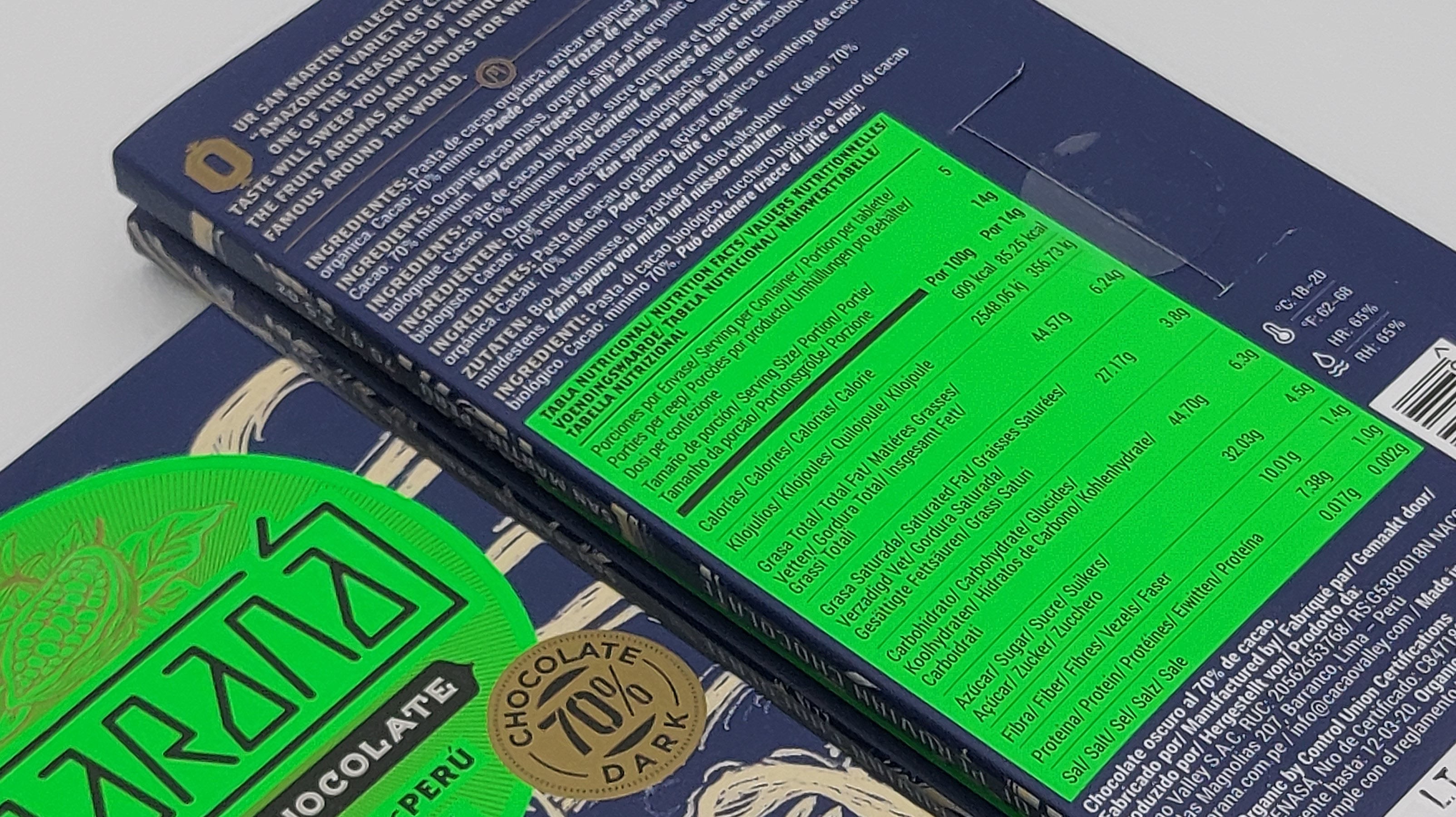 Maranà San Martín tavoletta fondente 70g 70% cacao