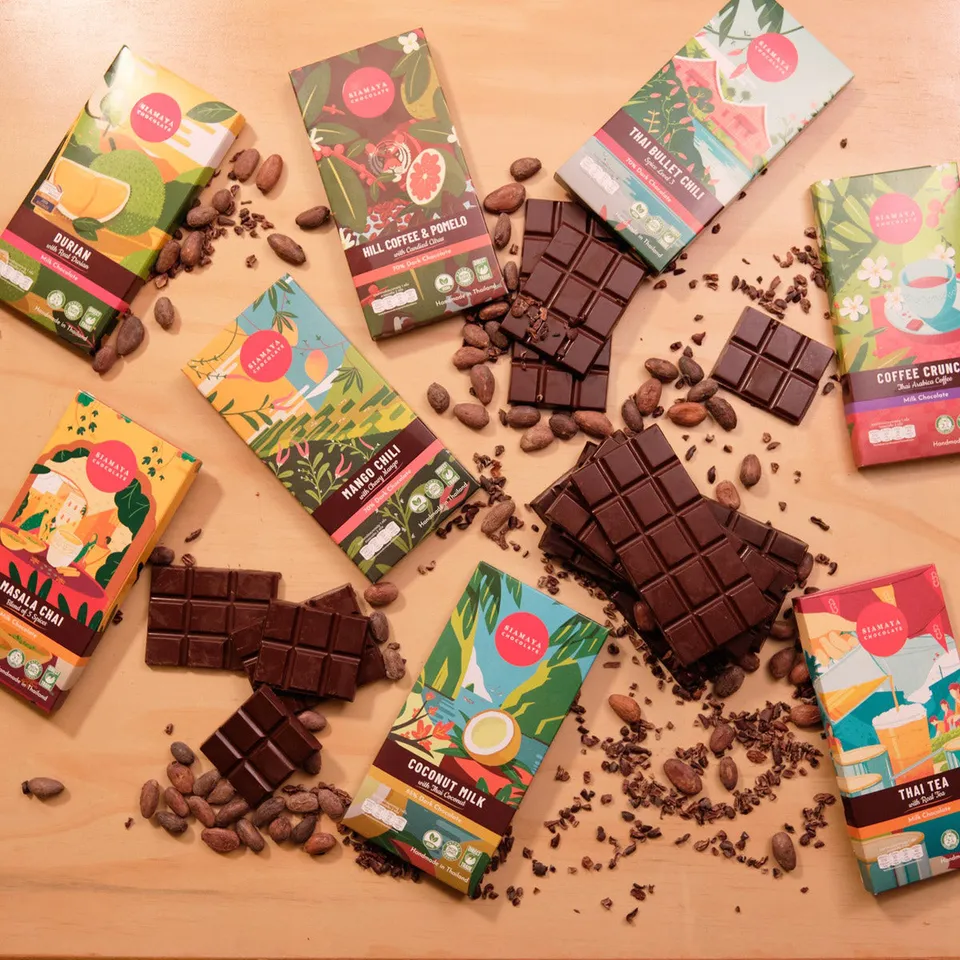 Siamaya Chocolate Tavolette Assortite 8 Pezzi Gusti Thai