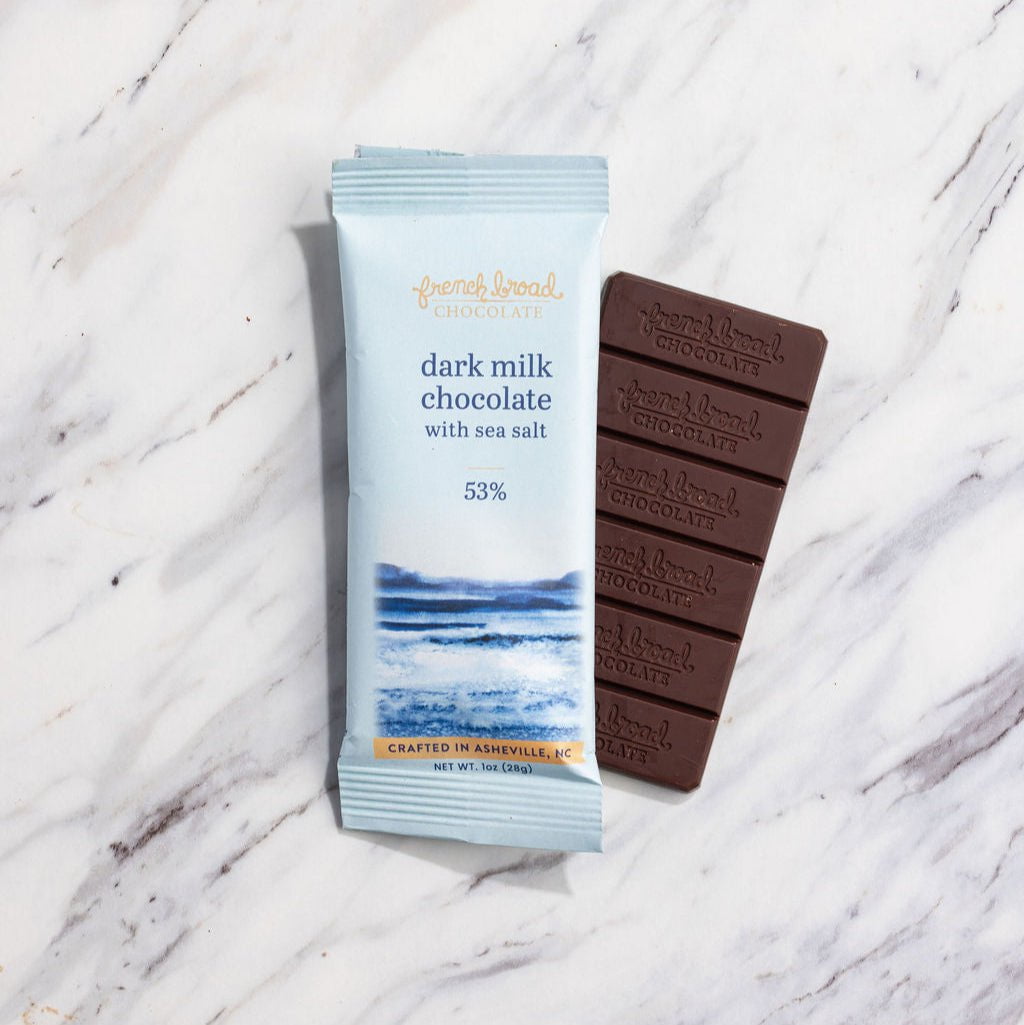 French Broad Milk Dark Milk Sea Salt tavoletta 53% 60g