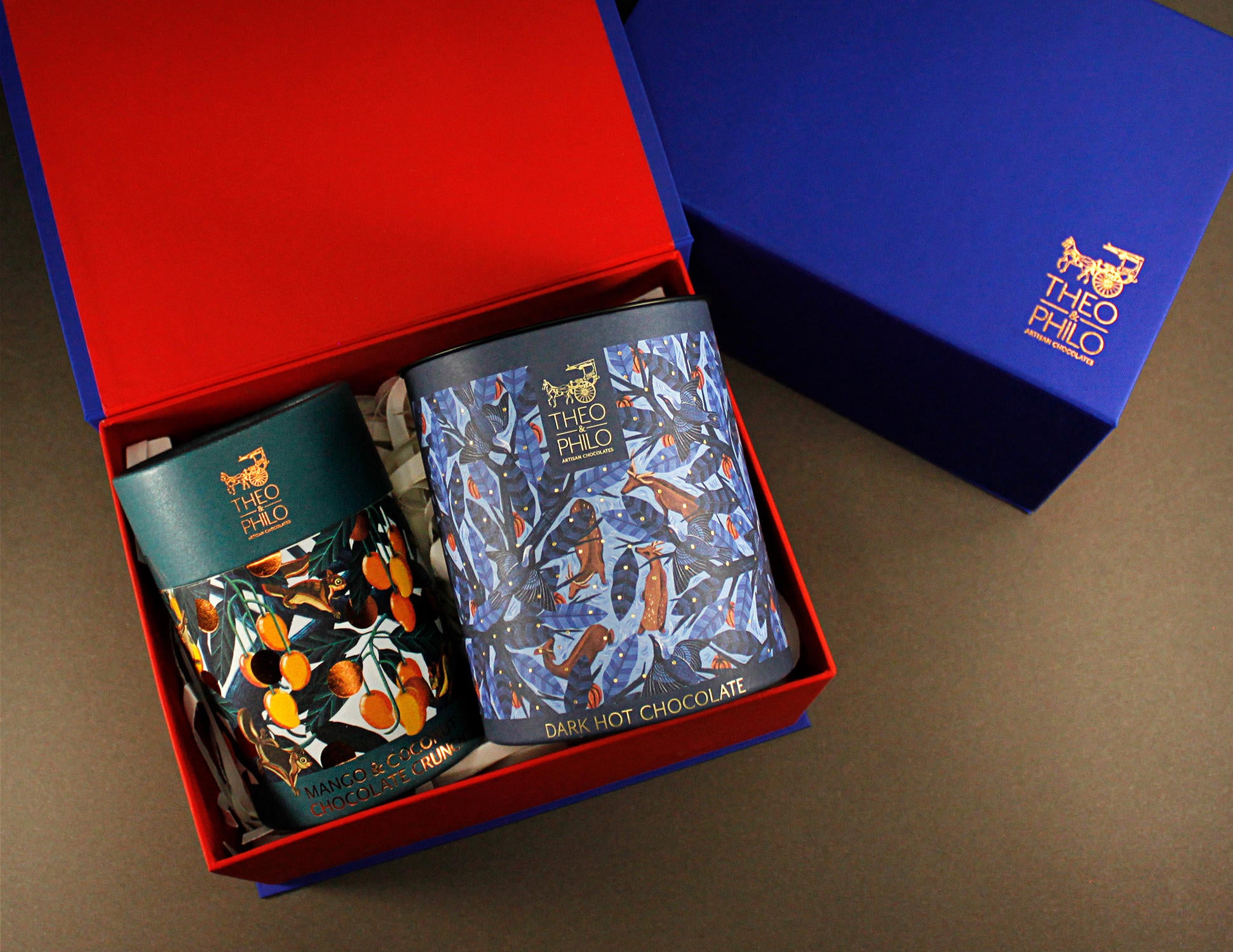 Theo & Philo Gift Sets Mango Cocco Crunch set con 2 tavolette
