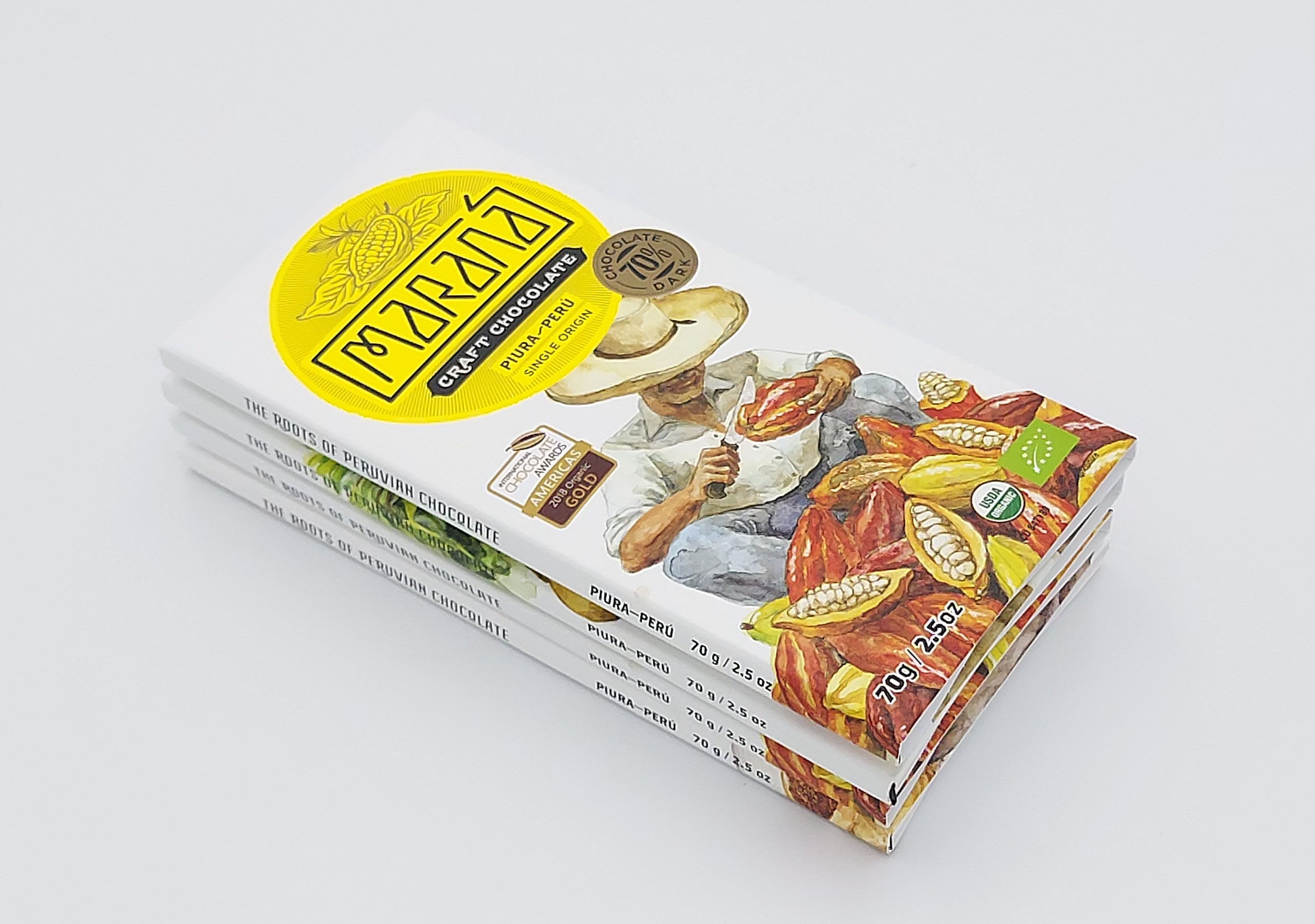 Maranà Tabletas Piura 70% Tavoletta Fondente 70g Bio