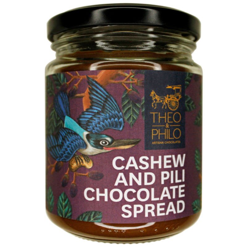 Theo & Philo Chocolate Spreads Cashew Pili crema 250 g anacardi