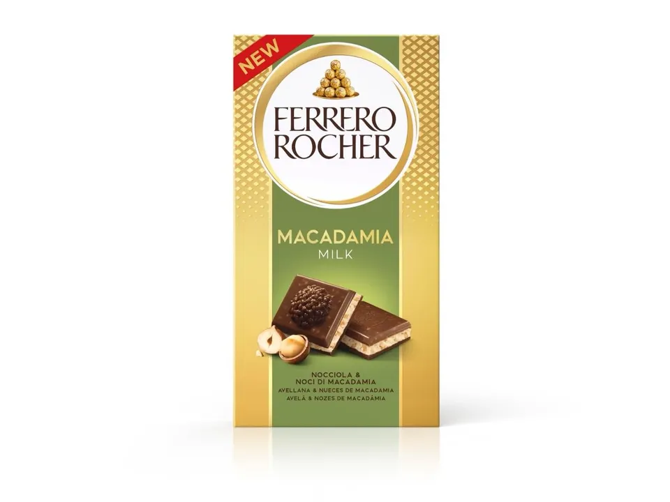Ferrero Rocher Tavoletta latte 90 g macadamia nocciola