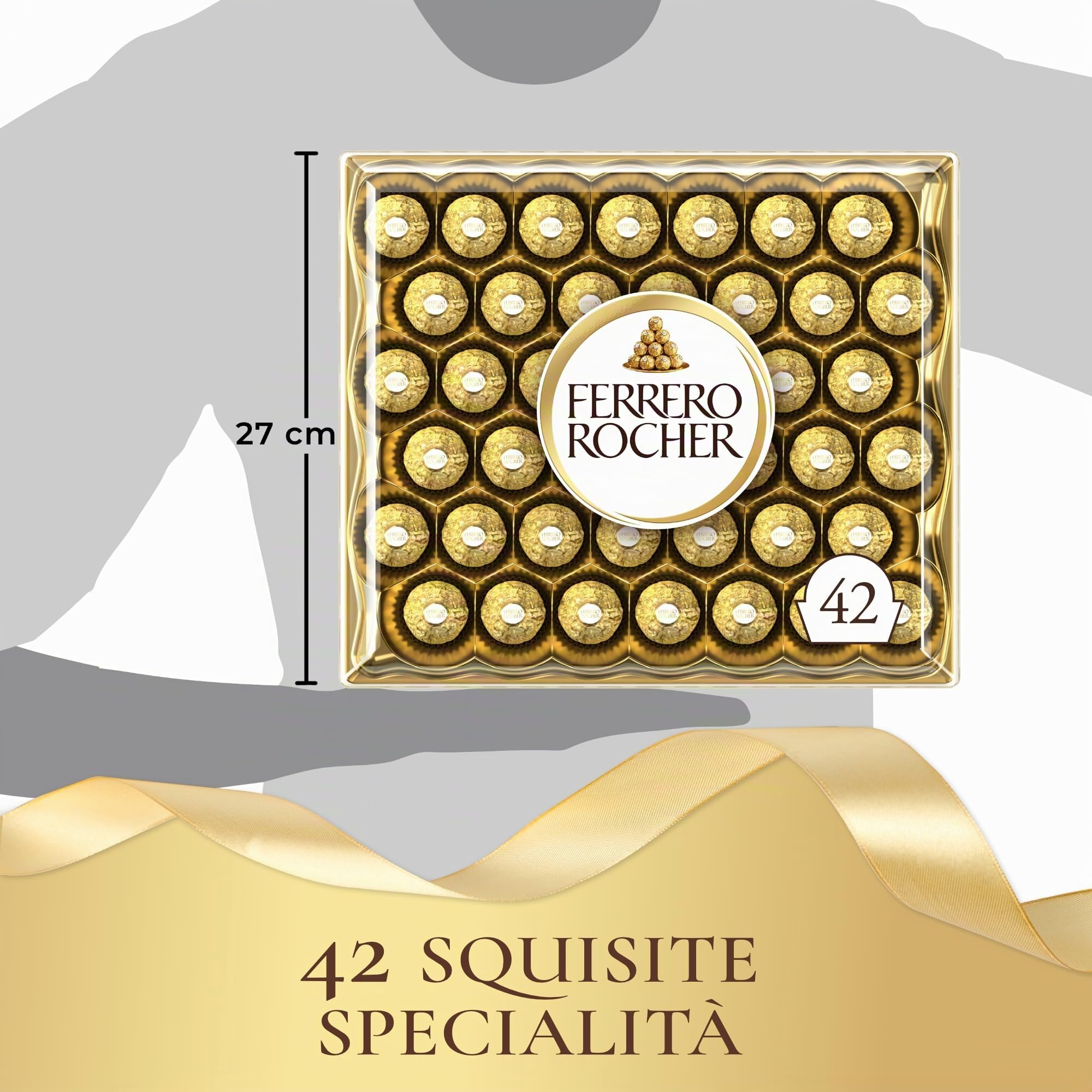 Ferrero Rocher Praline 42 Pezzi 525g Nocciola Latte