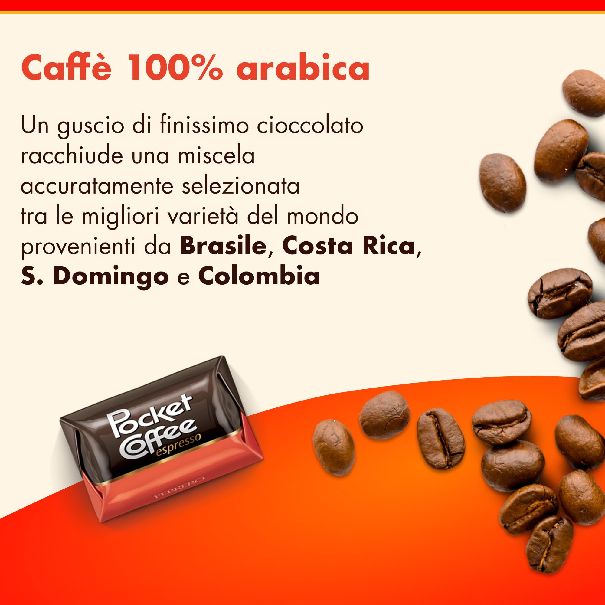 Ferrero Pocket Coffee espresso cioccolato fondente 32 praline 400g