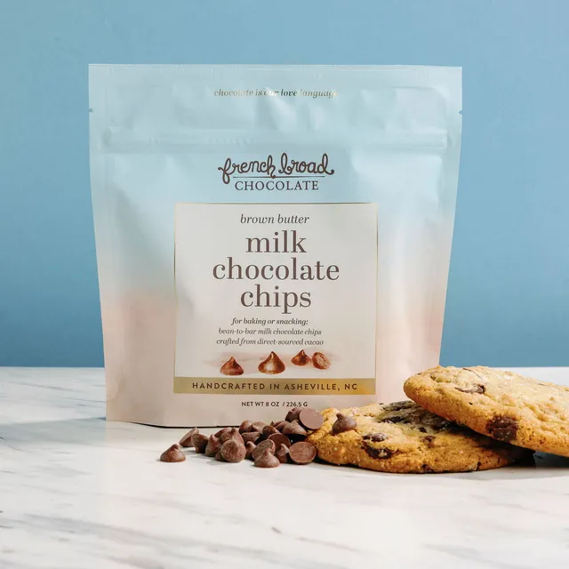 French Broad Baking Brown Butter Milk Chocolate Chips 45% 226 g