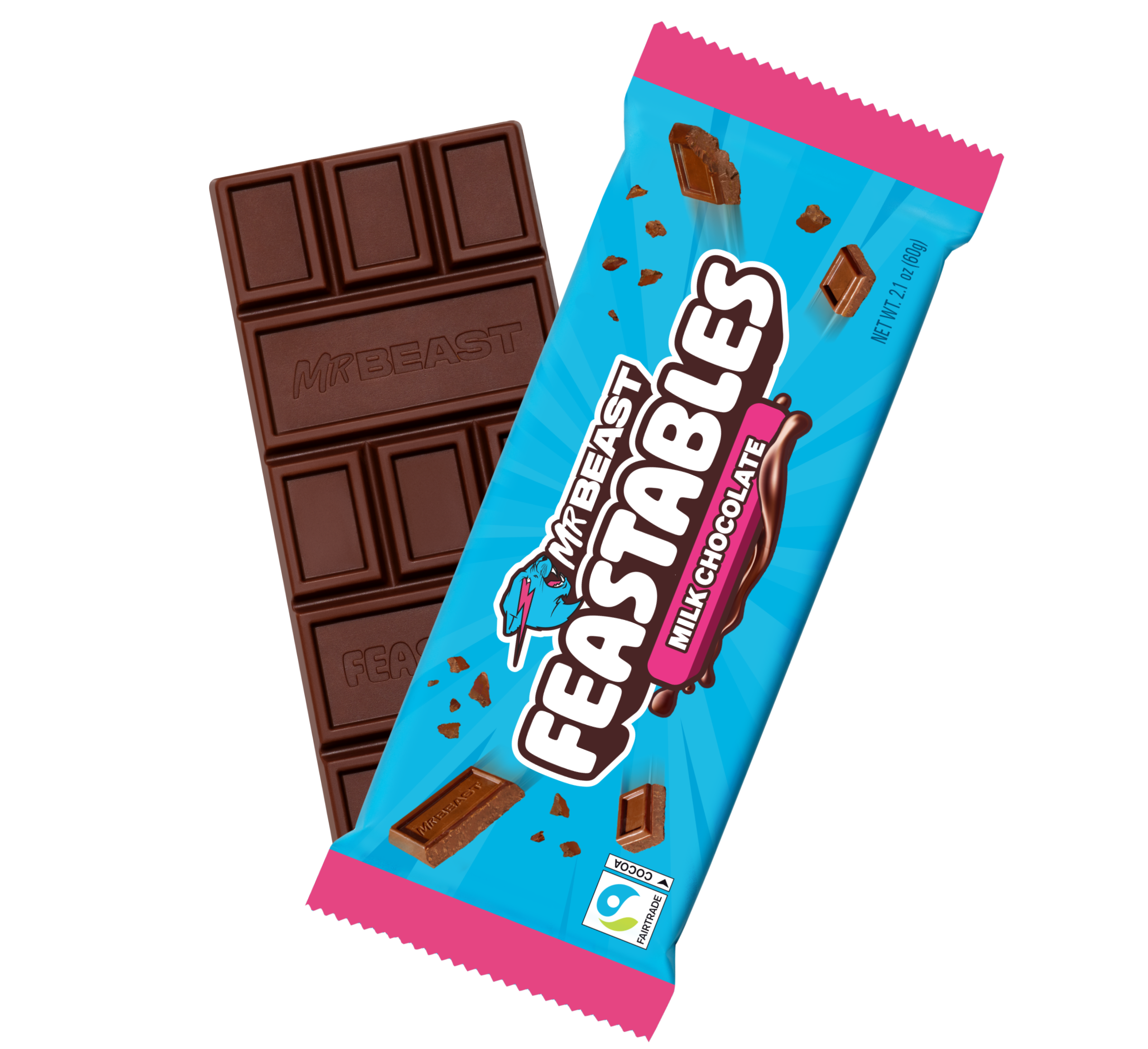 Feastables Chocolate Milk Chocolate tavoletta 10 Pack King Size
