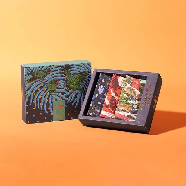 Theo & Philo Gift Sets 3 Bar Gift Box cofanetto 3 tavolette