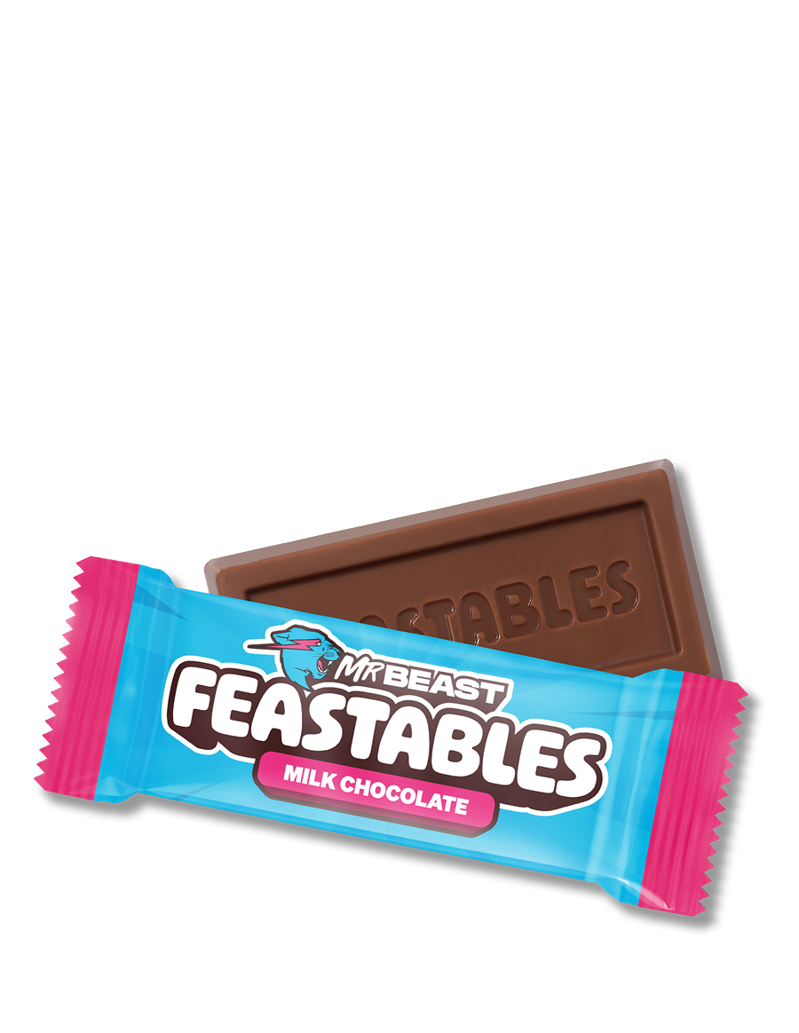 Feastables Chocolate Milk Chocolate tavoletta snack Shareable Bag