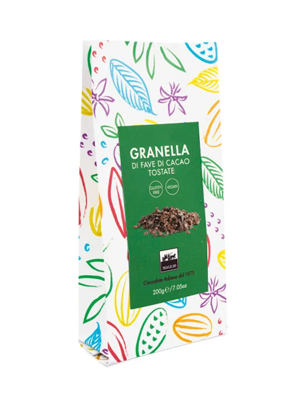 Cioccolato Maglio Granella Fave Cacao Tostate nibs cacao