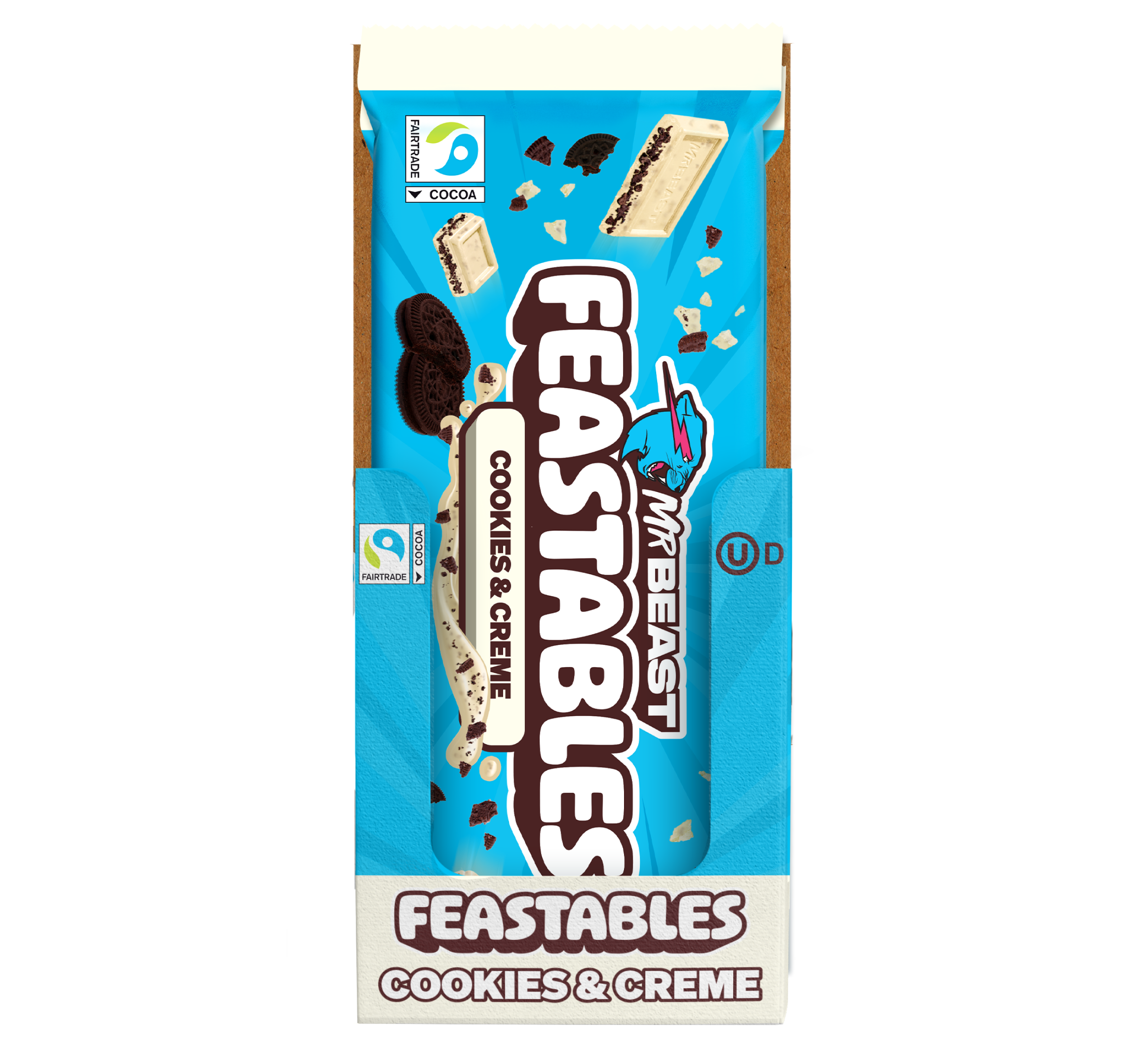Feastables Chocolate Cookies Creme tavoletta 10 pack biscotto