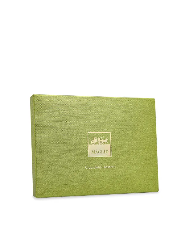 Maglio Cioccolatini Green Glamour scatola praline latte e fondente