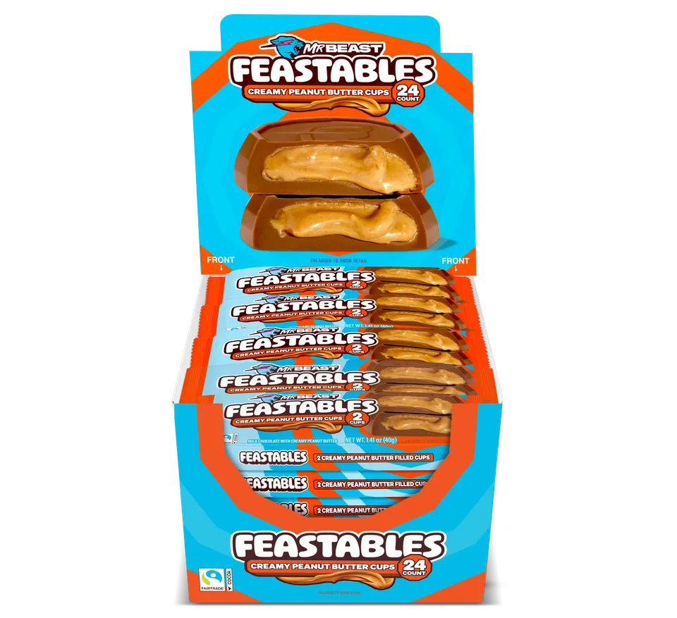 Feastables Cups Peanut Butter Cups cioccolatini snack 2 cups