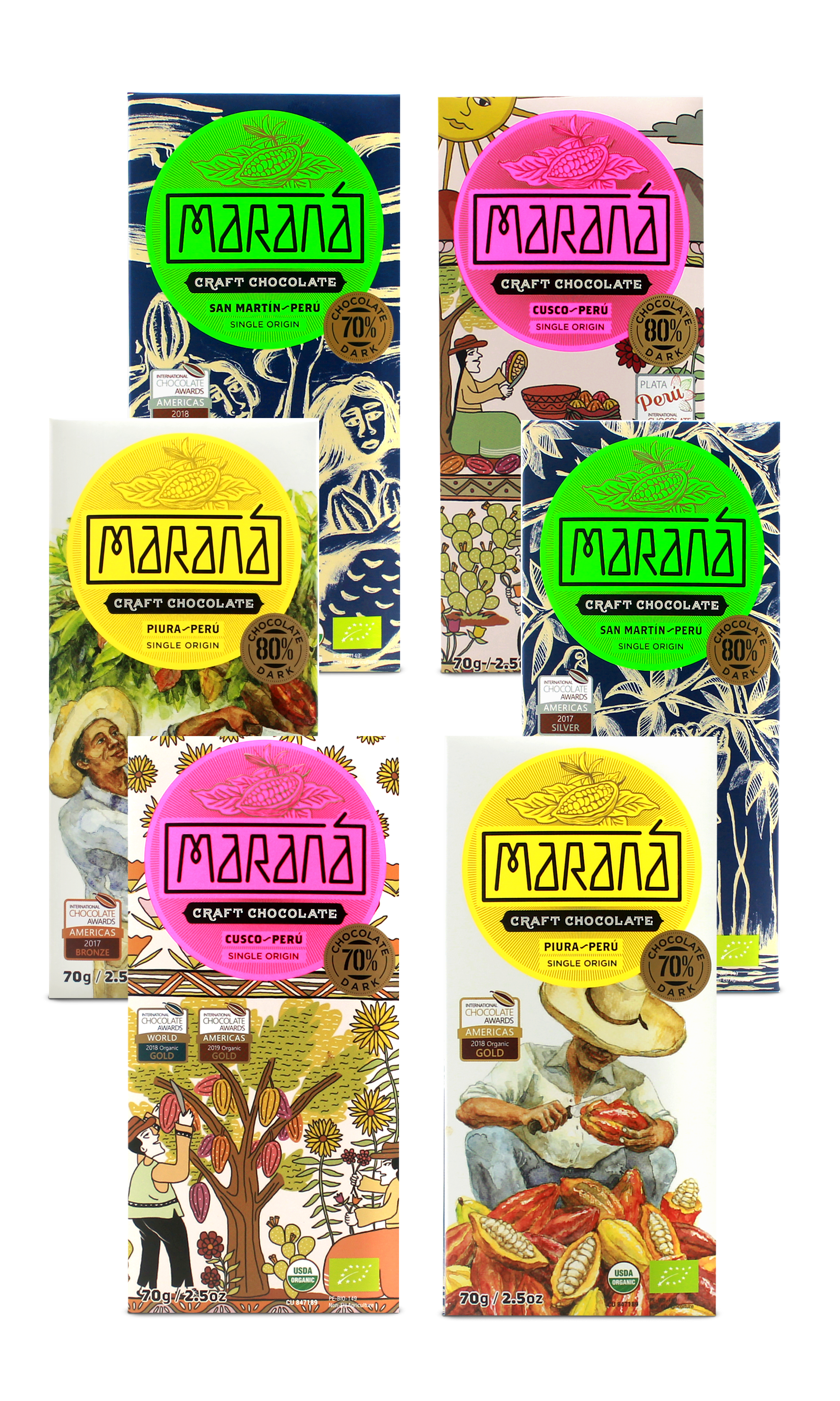 Maranà Crea tu Pack tavolette 6 pezzi cacao Perù