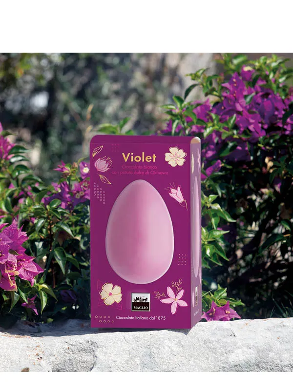 Cioccolato Maglio Violet Okinawa 35% uovo di Pasqua sorpresa