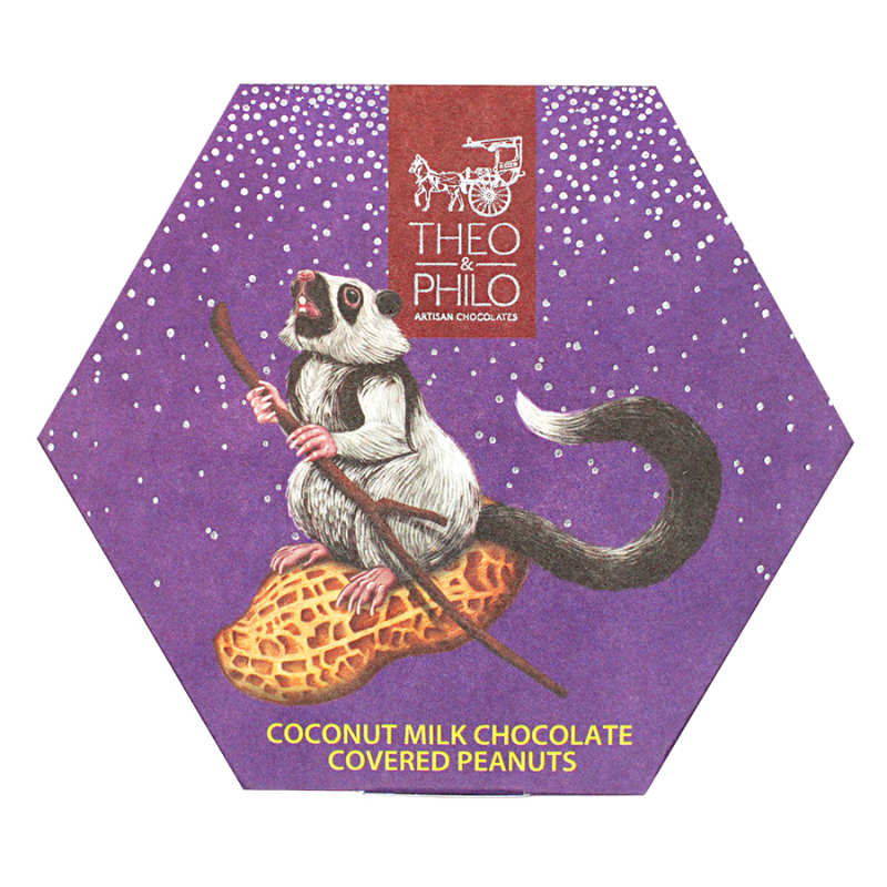 Theo & Philo Chocolate Nuts arachidi cioccolato latte cocco 90g