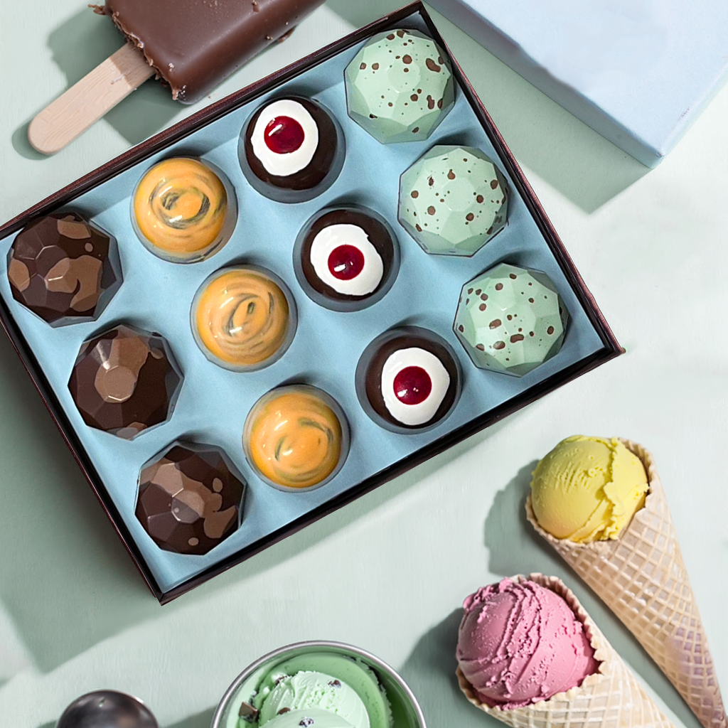 French Broad Bonbons Ice Cream Truck Collection praline 12 pezzi
