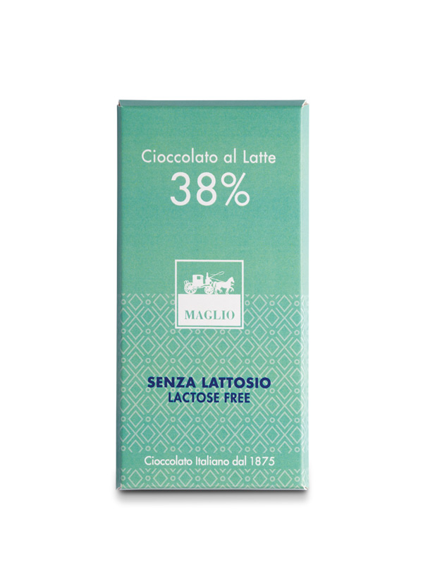 Cioccolato Maglio Latte Tavoletta senza Lattosio 38%
