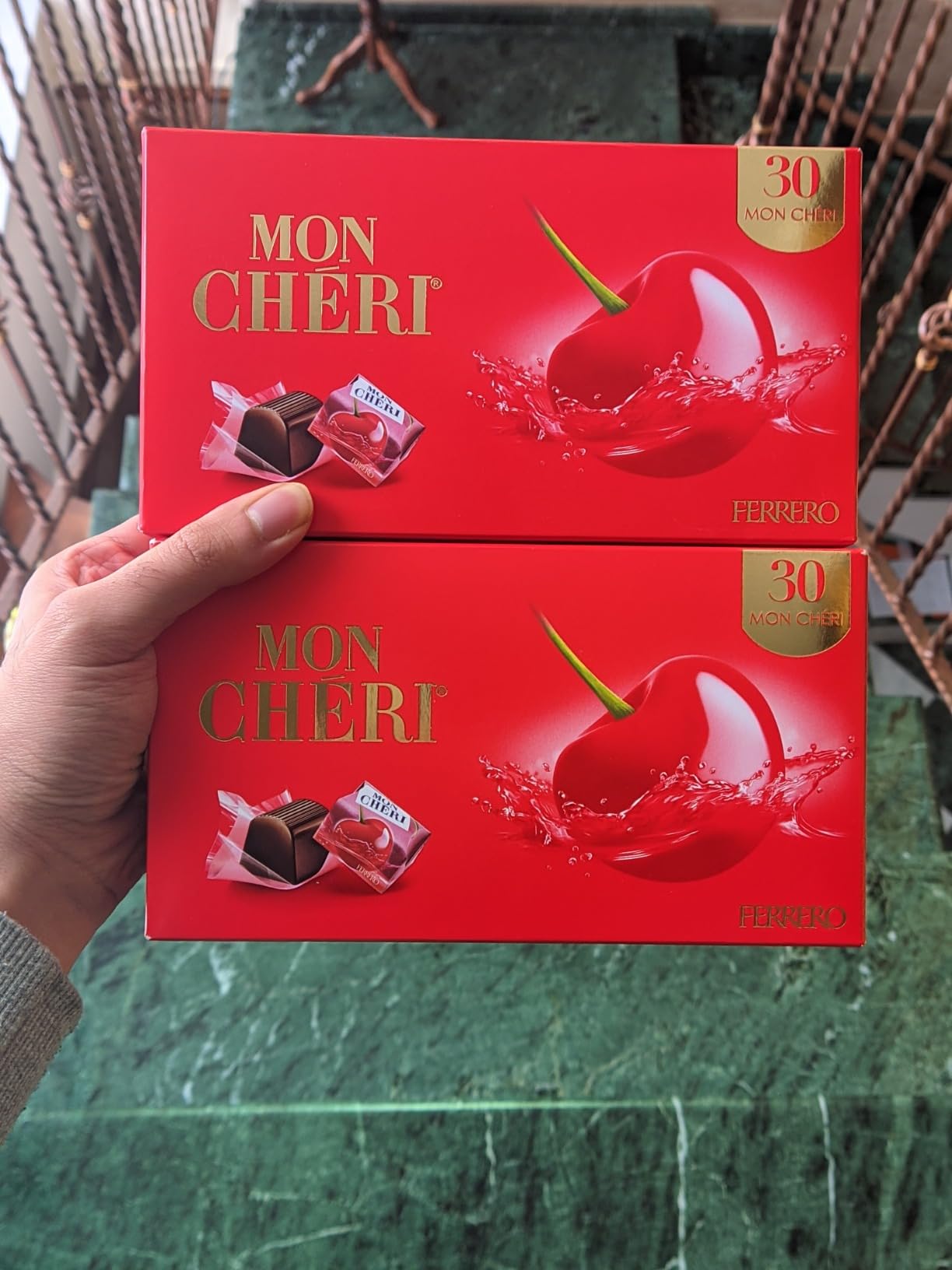 Ferrero Mon Chéri praline fondente ciliegia liquore 30pz 305g