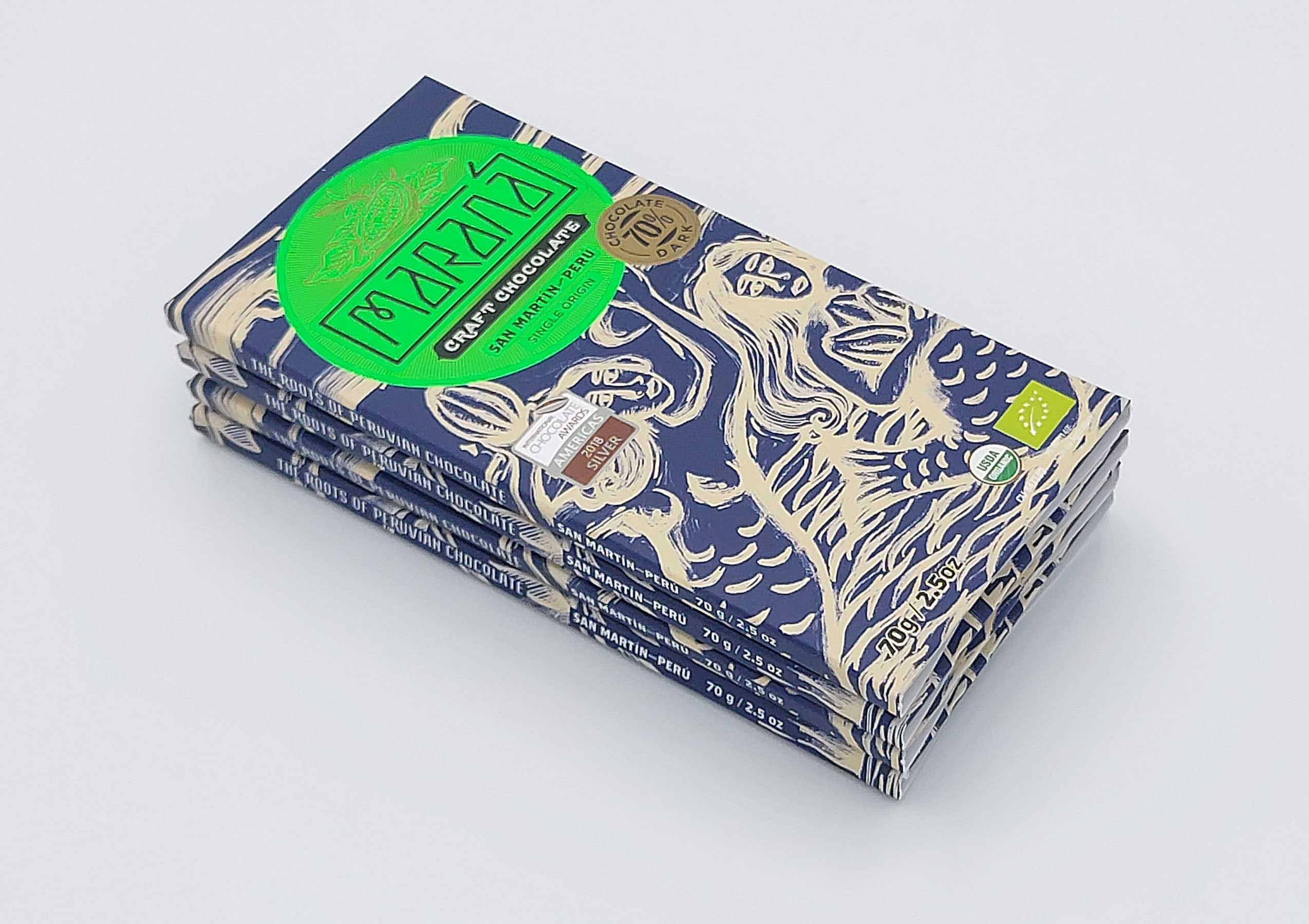 Maranà San Martín tavoletta fondente 70g 70% cacao