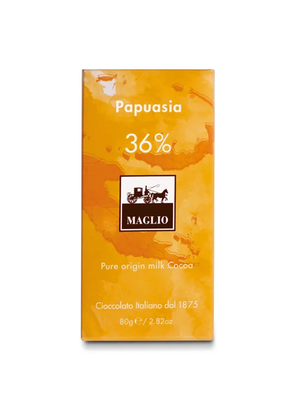 Cioccolato Maglio Papuasia tavoletta cioccolato al latte 36%