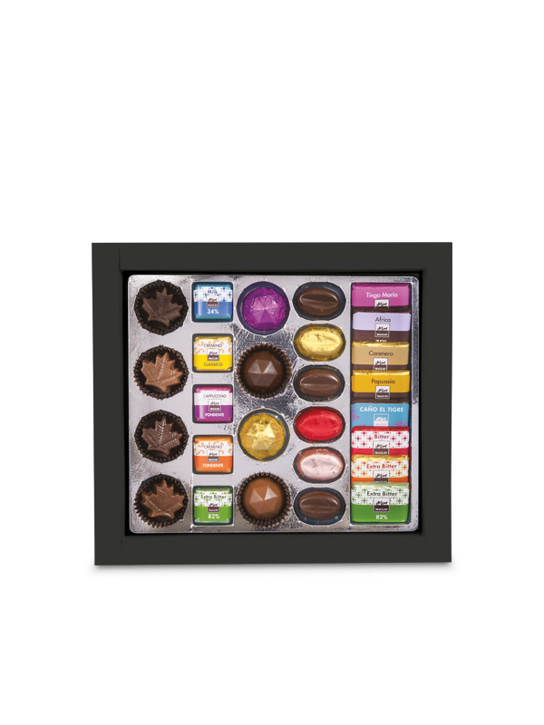 Maglio Fiandra Noir scatola regalo cioccolatini assortiti caffè