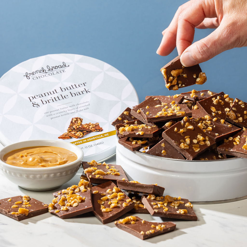 French Broad Bark Peanut Butter & Brittle corteccia 340g