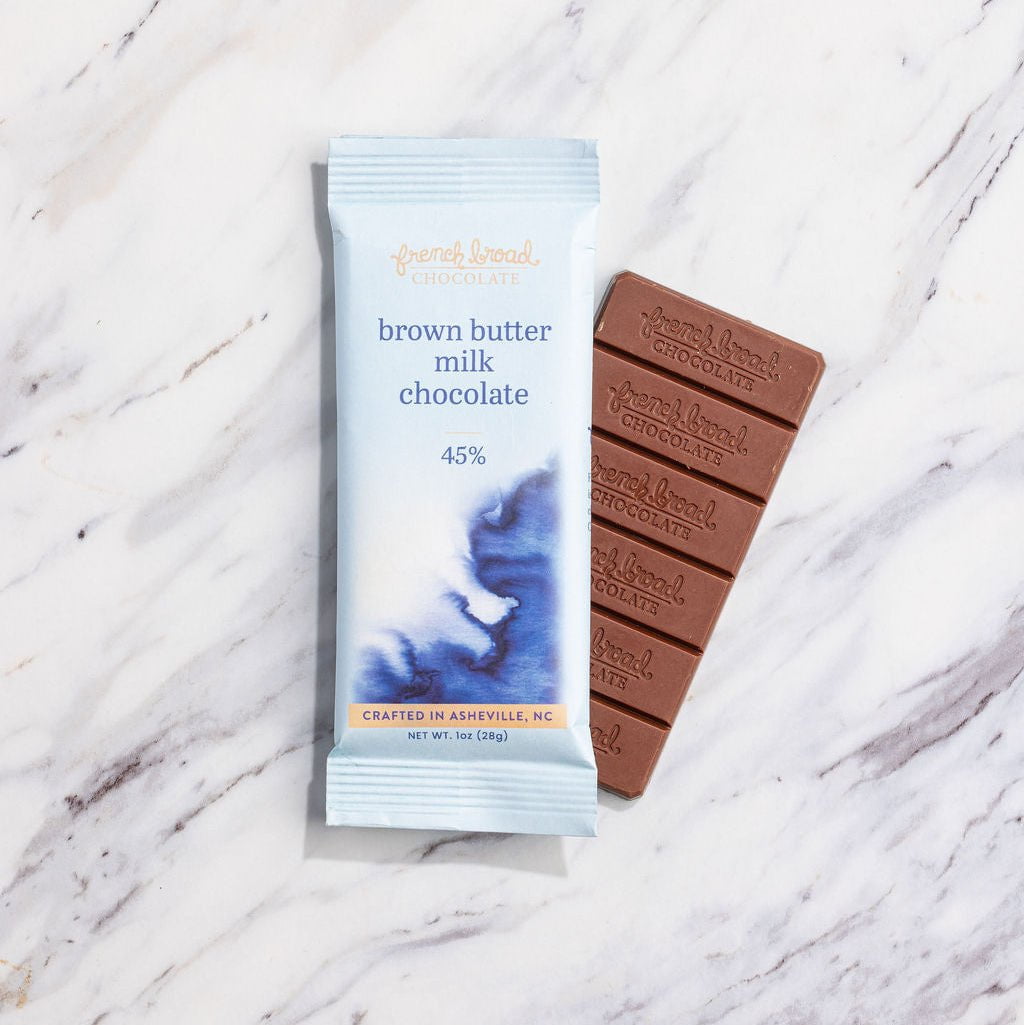 French Broad Brown Butter Milk Chocolate 45% tavoletta 60g