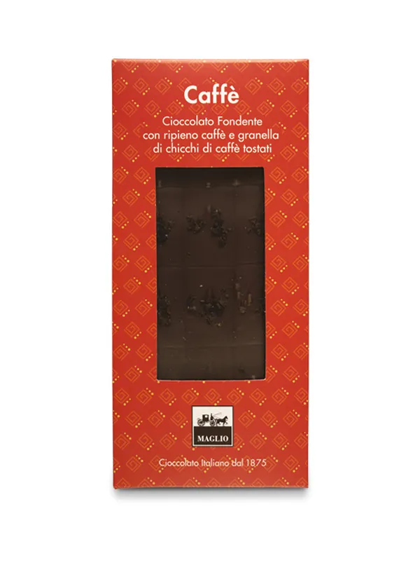 Cioccolato Maglio Tavoletta fondente ripieno caffè 62% cacao