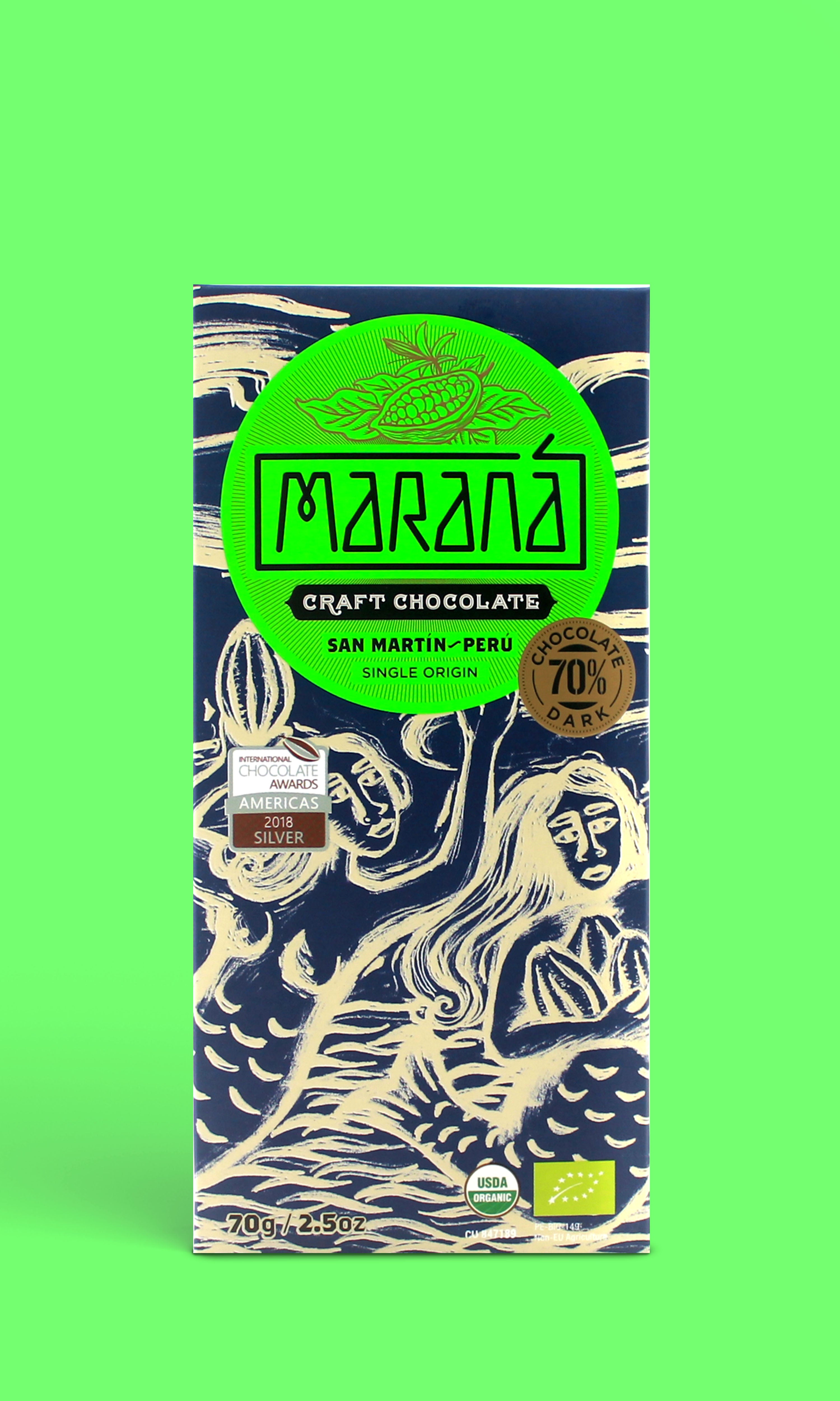 Maranà San Martín tavoletta fondente 70g 70% cacao