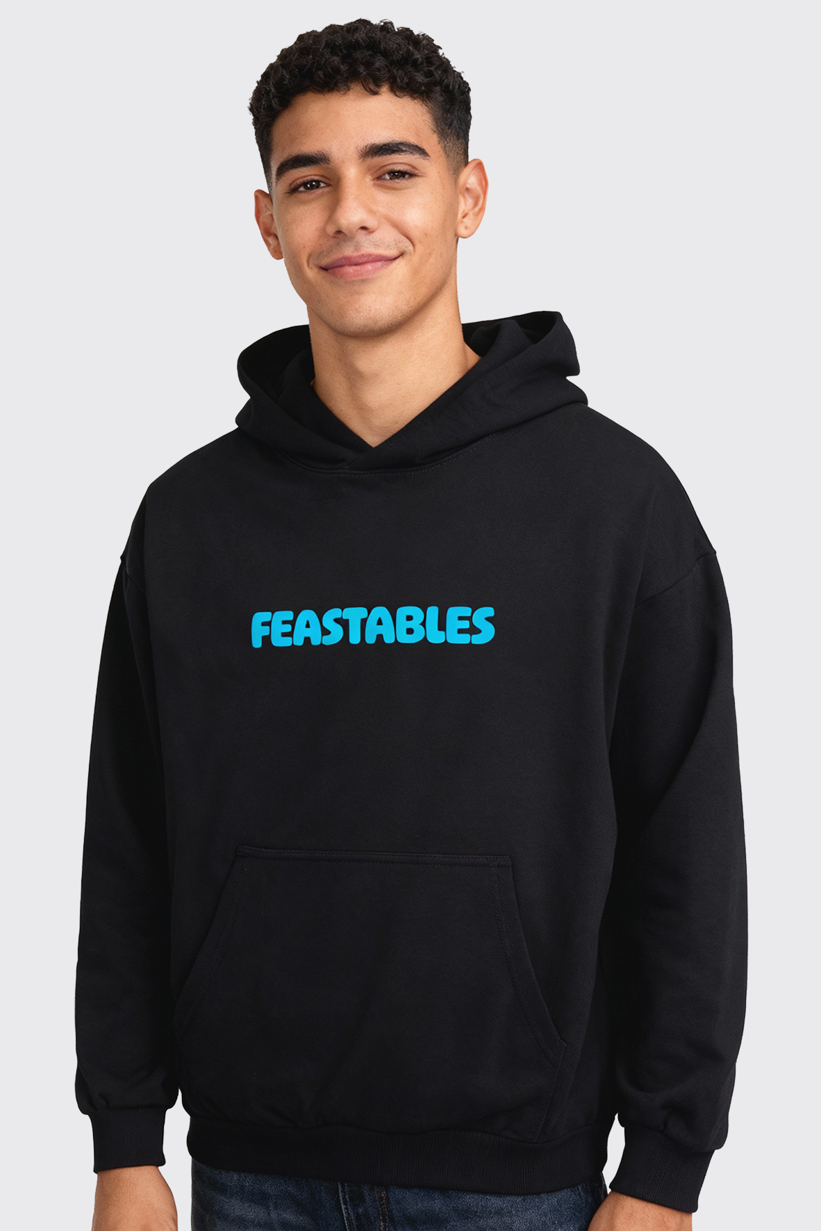 Mr Beast Feastables Merch felpa nera Retro Hoodie cotone