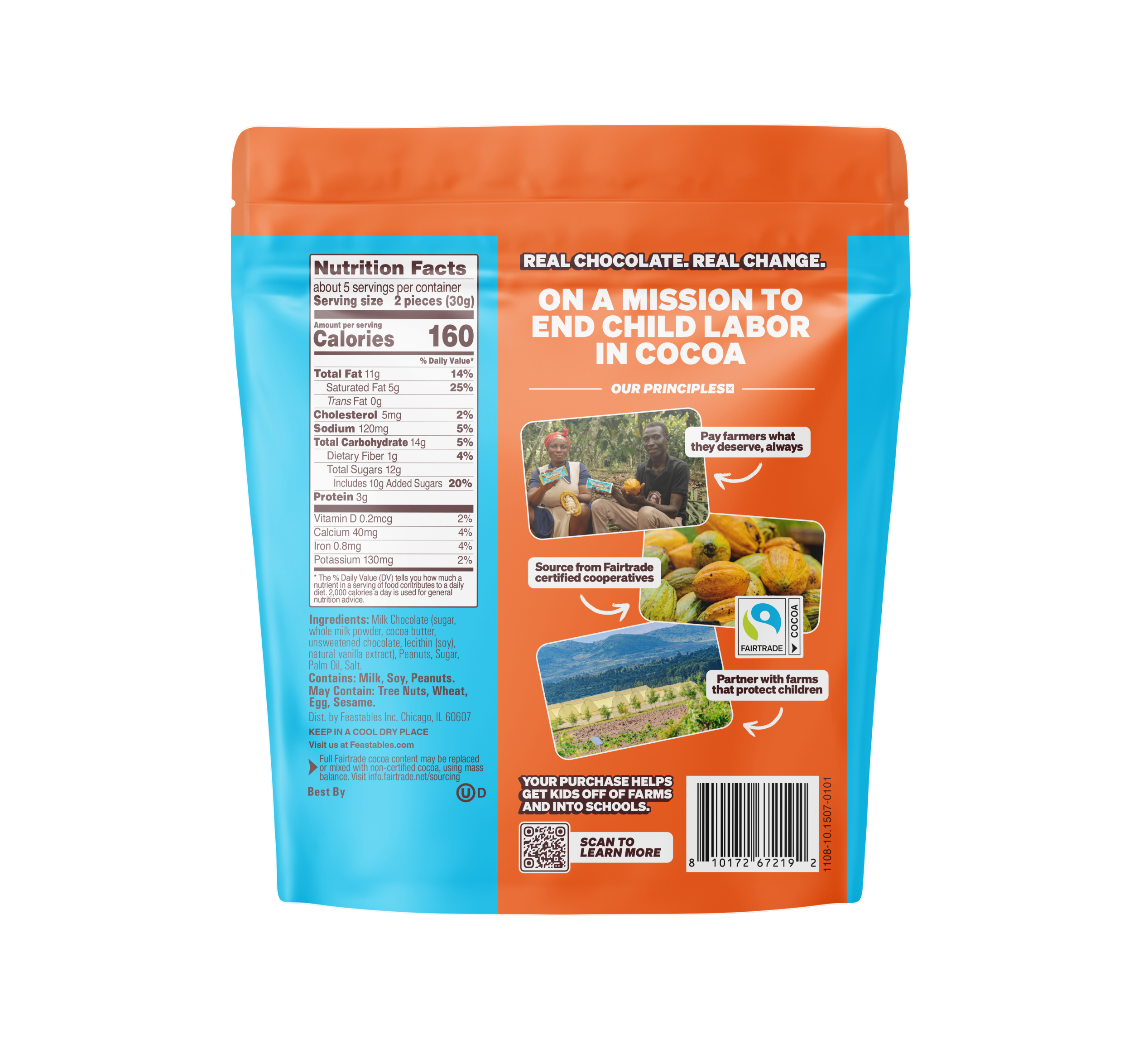 Feastables Cups Peanut Butter busta snack 5.3oz arachidi