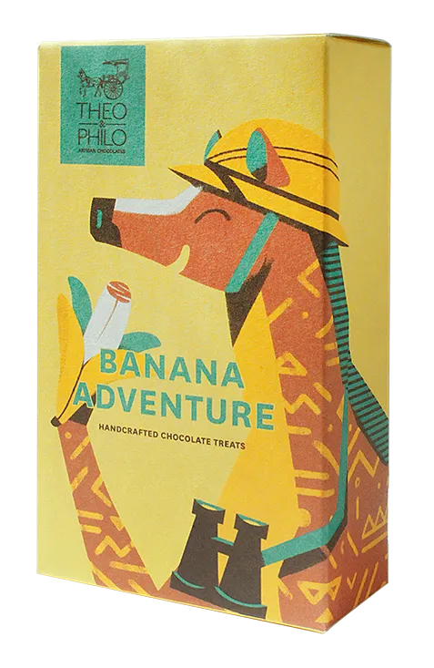 Theo & Philo Candy Bars Banana Adventure barretta latte 2x35g