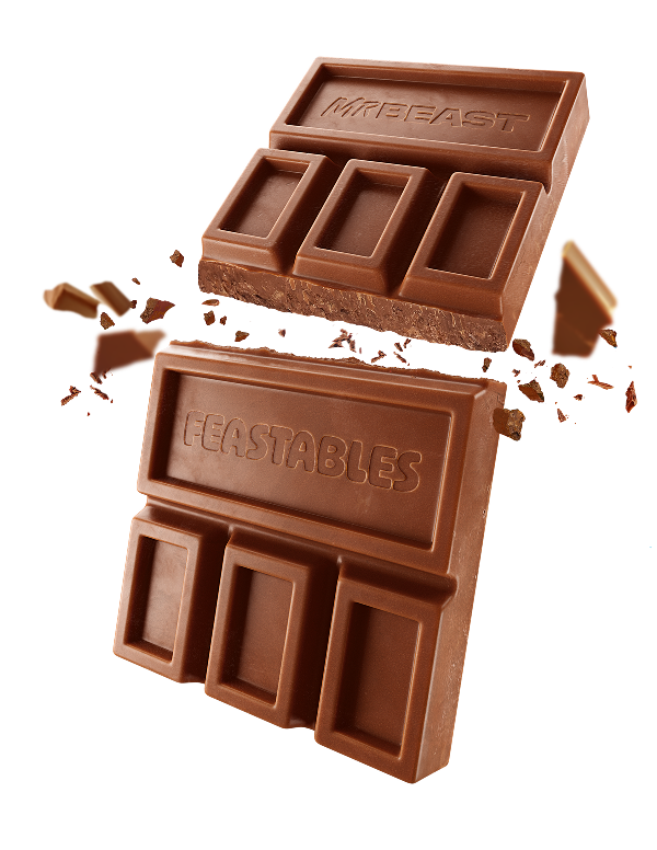 Feastables Chocolate Milk Chocolate tavoletta 10 Pack King Size