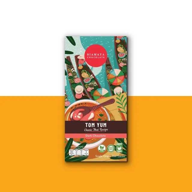 Siamaya Chocolate Collections fondente Tom Yum box 12 pack