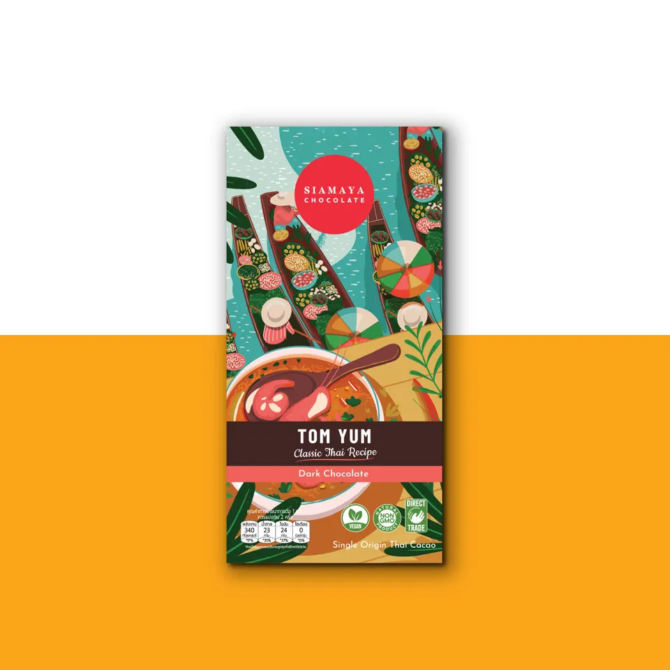 Siamaya Chocolate Collections fondente Tom Yum box 12 pack