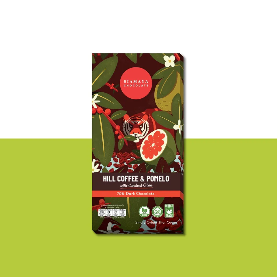 Siamaya Chocolate Tavoletta Fondente 70% Caffè Pomelo