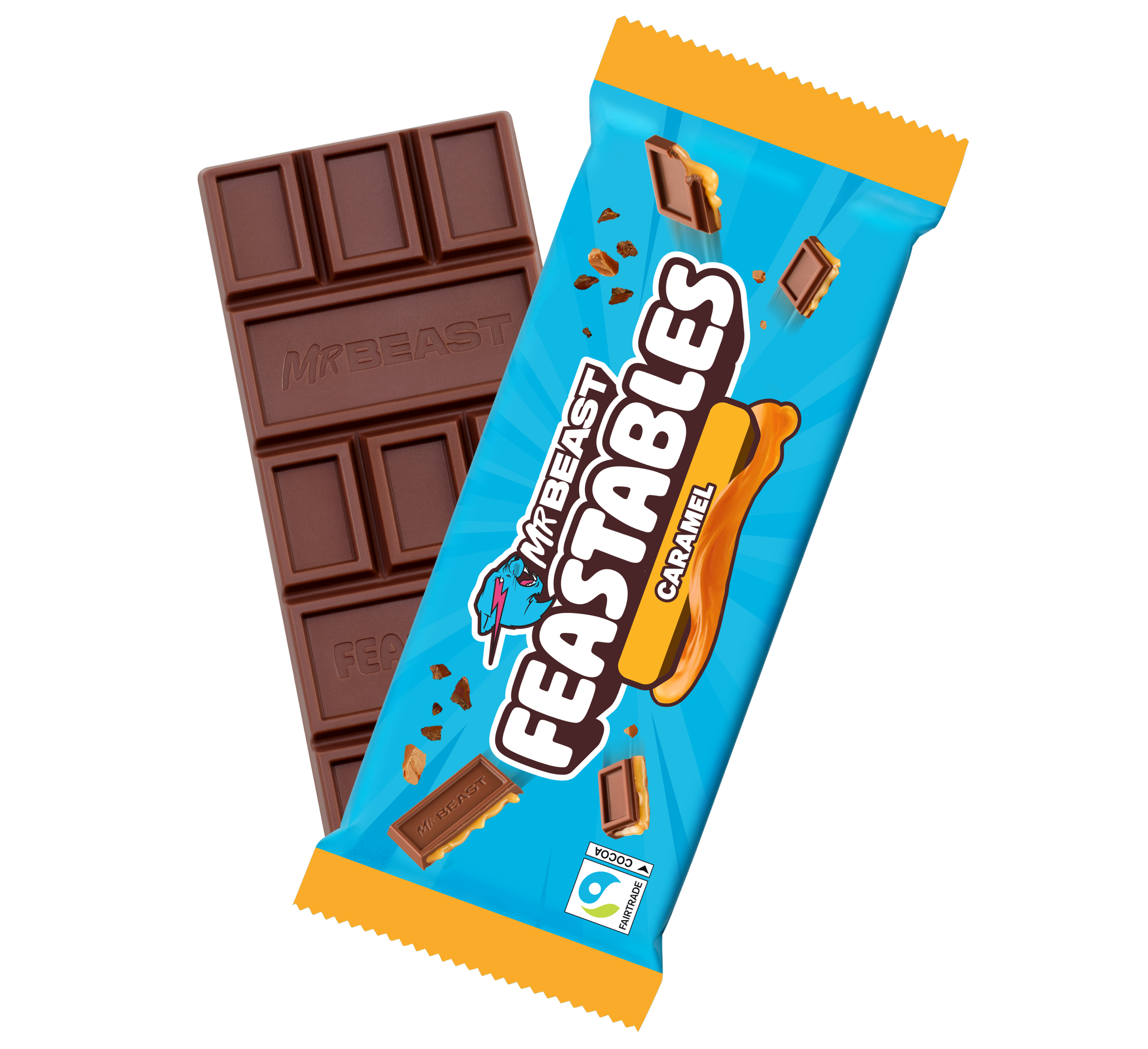 Feastables Chocolate Caramel tavoletta 10 pack King Size