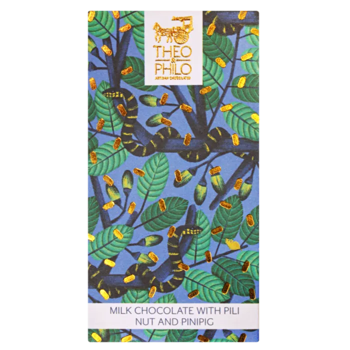 Theo & Philo Milk Pili Nut Pinipig tavoletta latte 45g