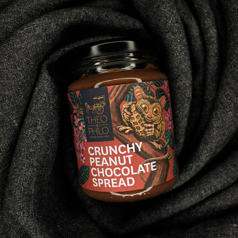 Theo & Philo Chocolate Spreads Crunchy Peanut crema 250 g arachidi