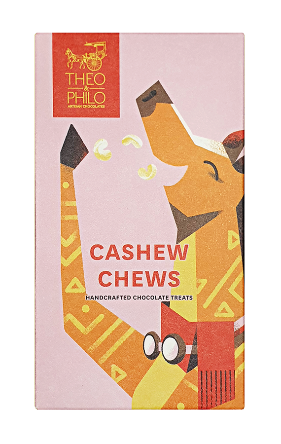 Theo & Philo Candy Bars Barretta Cashew Chews Caramello 2x40g