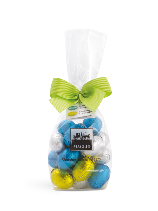 Cioccolato Maglio Pasqua Sacchetto Ovetti Latte e Fondente