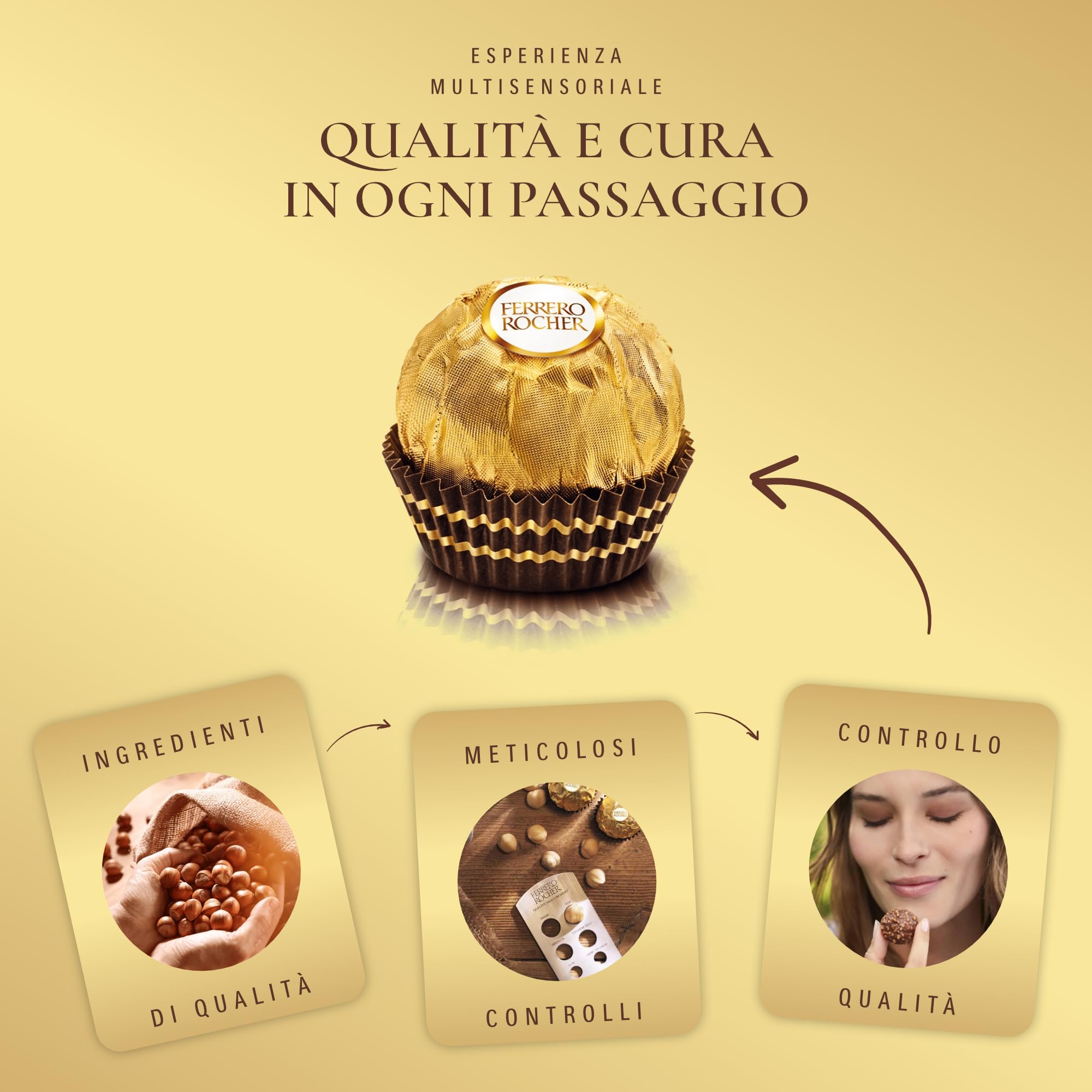 Ferrero Rocher Praline 42 Pezzi 525g Nocciola Latte