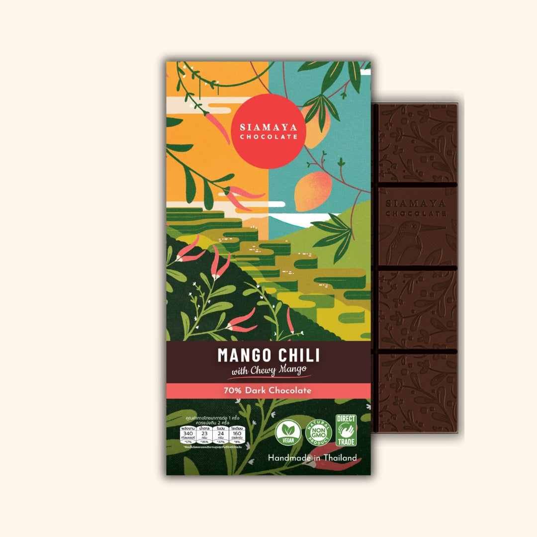 Siamaya Dark Chocolate Bars fondente 70% Mango Chili