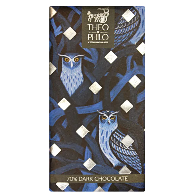 Theo & Philo Dark Chocolate 70% tavoletta fondente 45g Davao