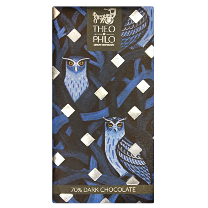 Theo & Philo Dark Chocolate 70% tavoletta fondente 45g Davao