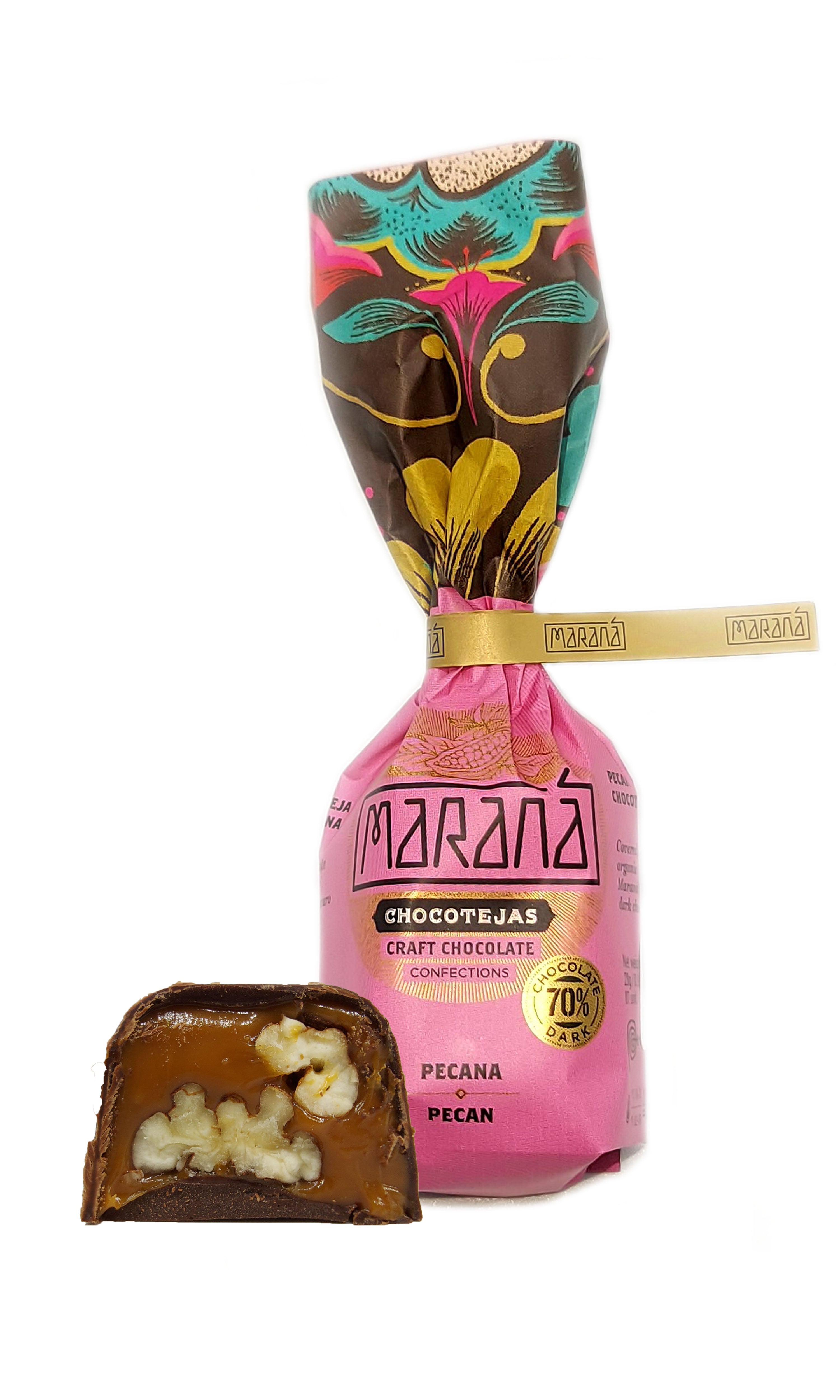 Maranà Chocoteja cioccolatino manjar pecana fondente 70%